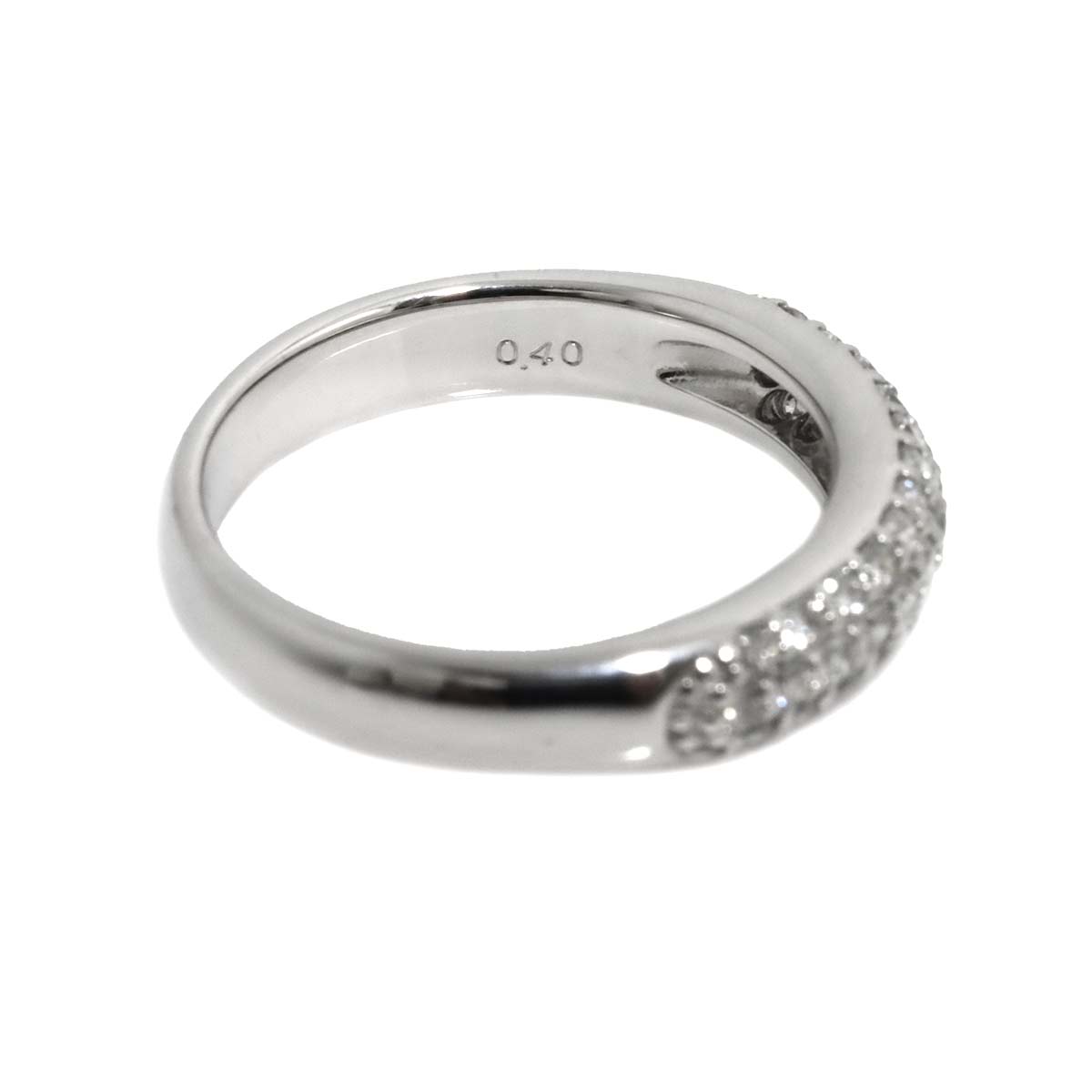 Diamond 0.40ct Ring 18K WG 750 Size4.5(US)