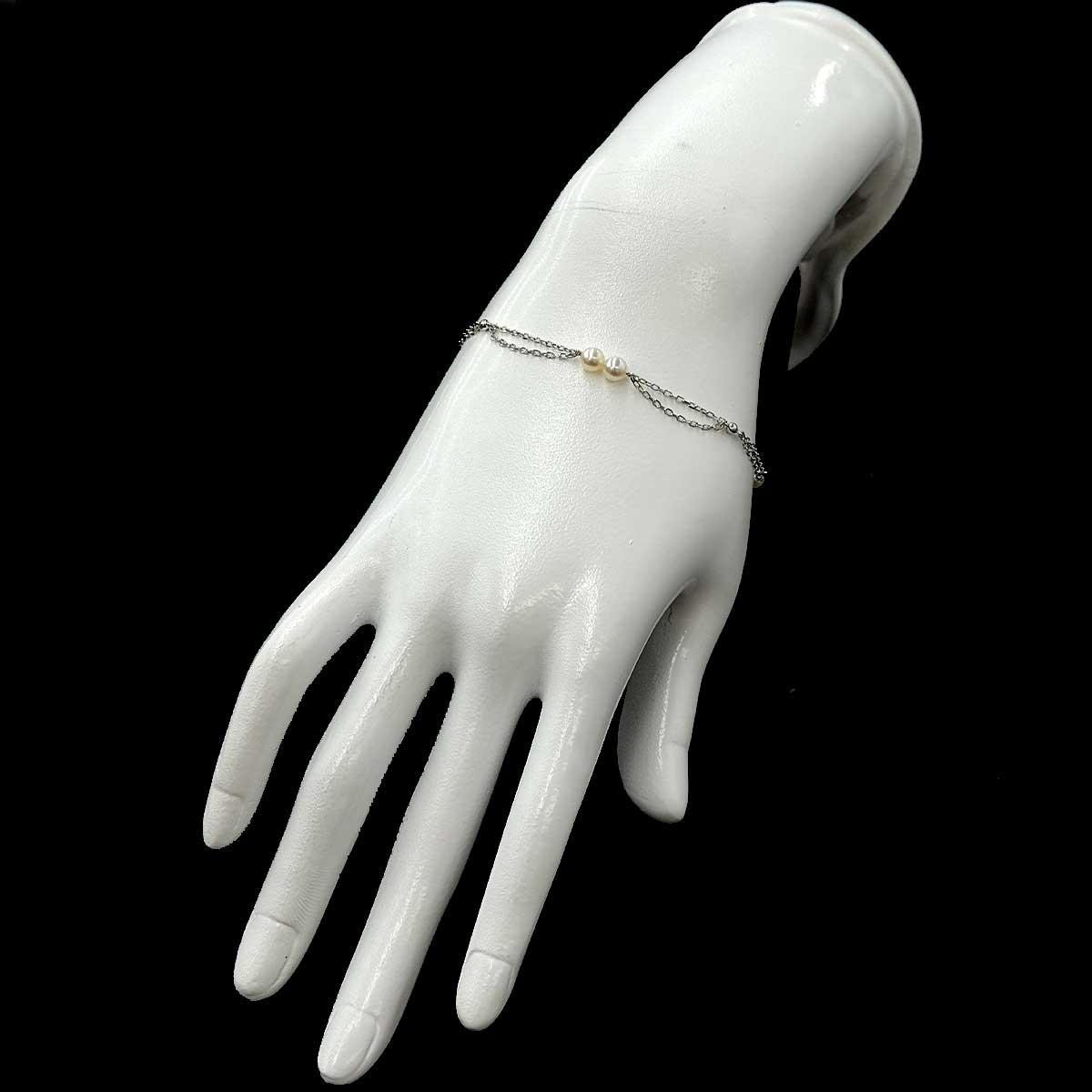 Akoya Pearl 4.5mm Bracelet 18K White Gold 750