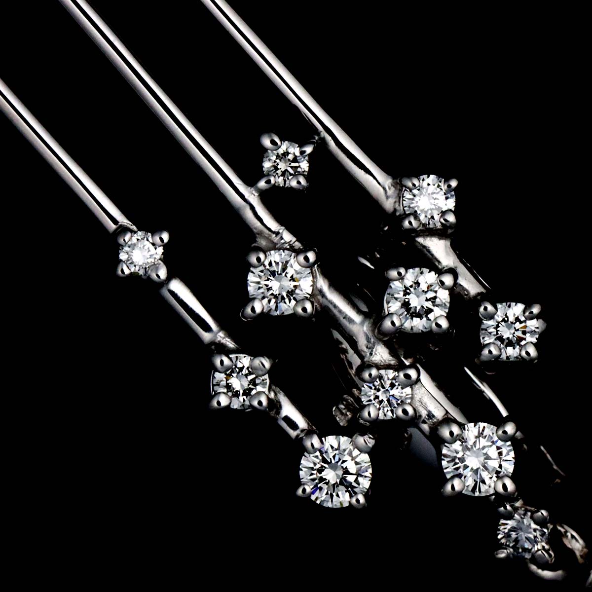 South Sea pearl Diamond 0.48ct/0.01ct Necklace 18K WG 3Way