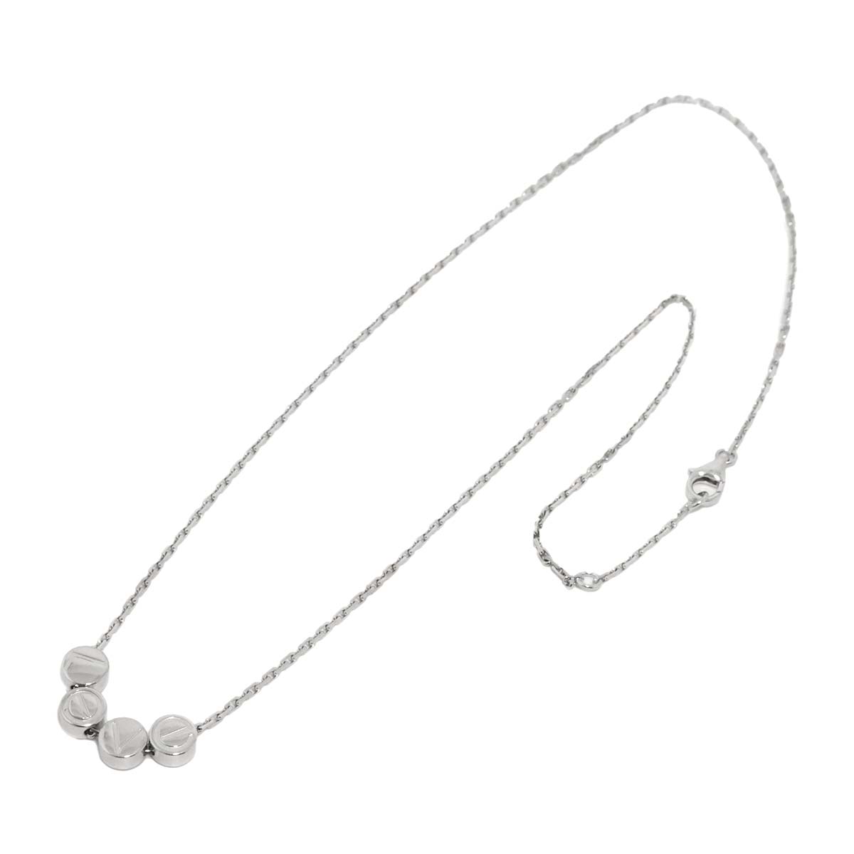 Love Logo Necklace 18K White Gold 750