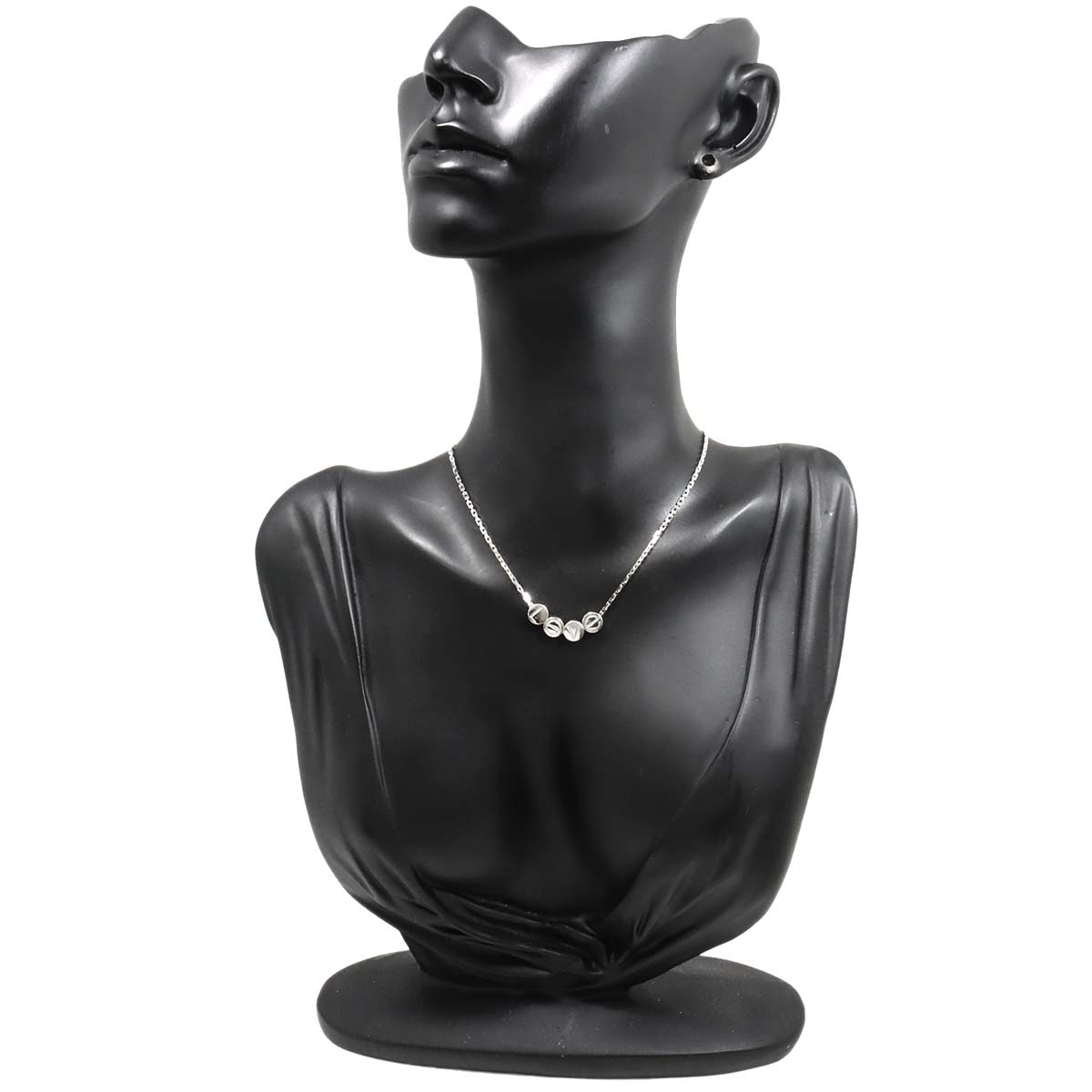 Love Logo Necklace 18K White Gold 750