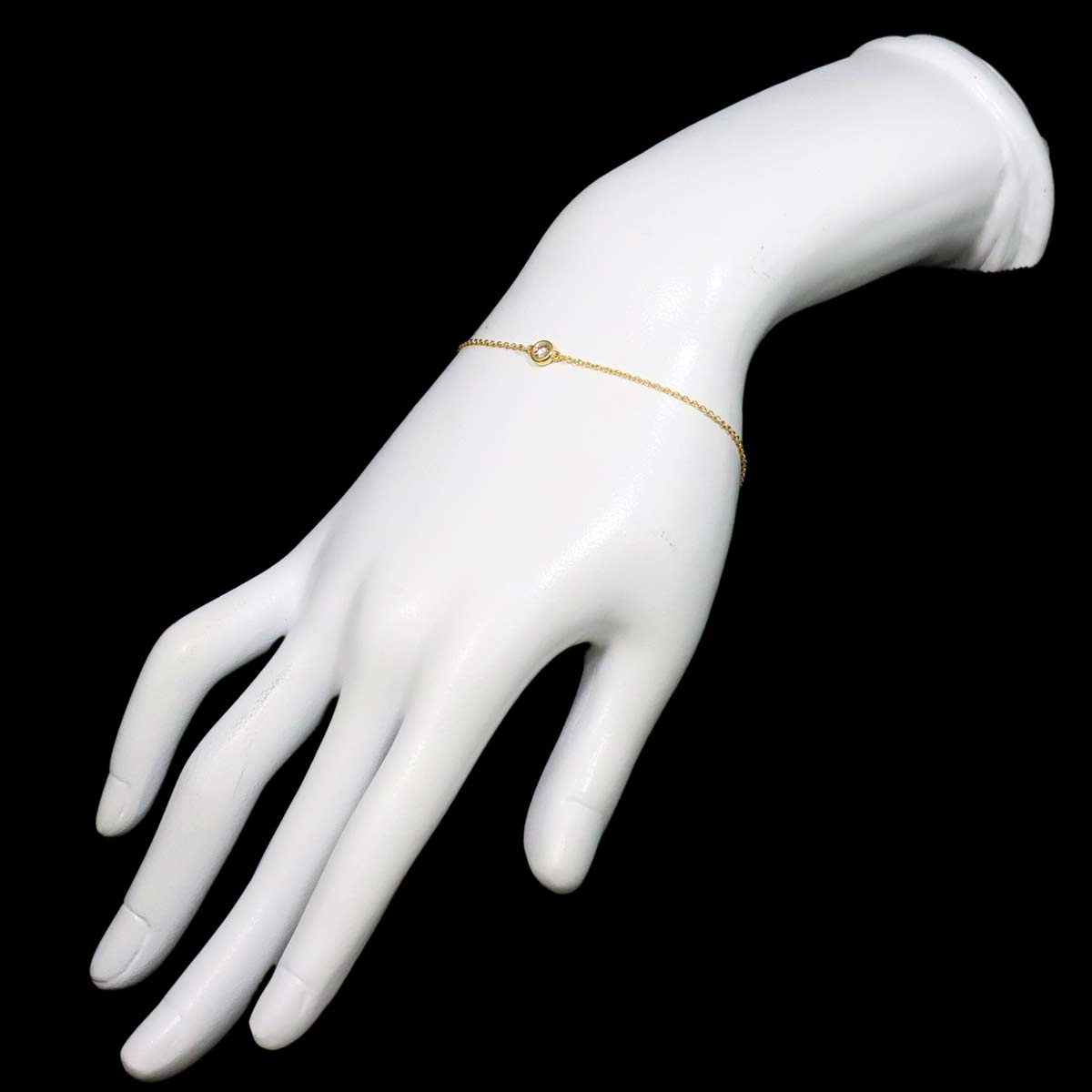 By The Yard Diamond 0.11ct Bracelet 18K Yellow Gold 750