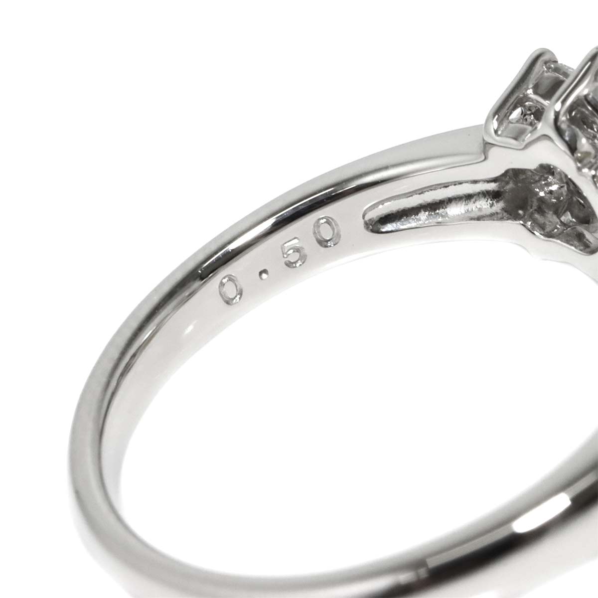 Akoya Pearl 8.4mm Diamond 0.50ct Ring Pt size6.25-6.5(US)