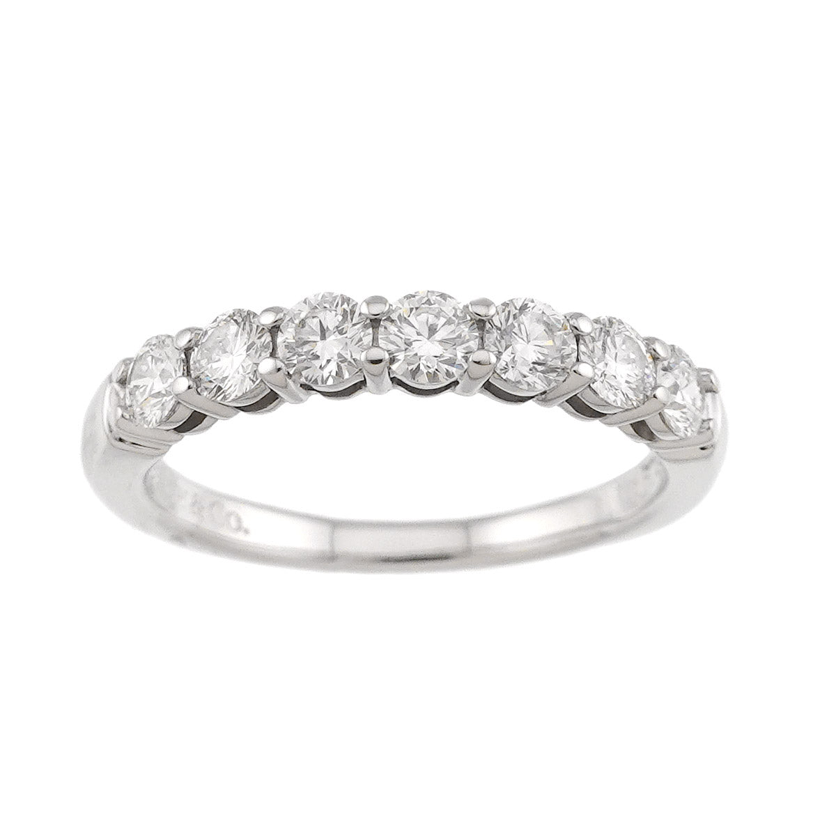Forever Half Diamond Ring Platinum size5.25(US)
