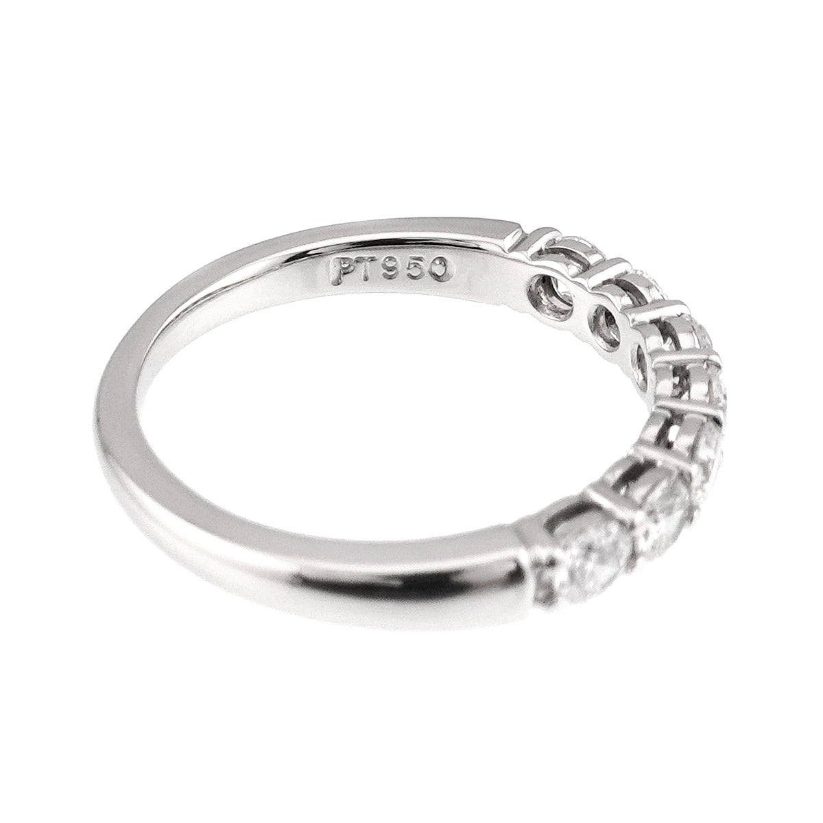 Forever Half Diamond Ring Platinum size5.25(US)