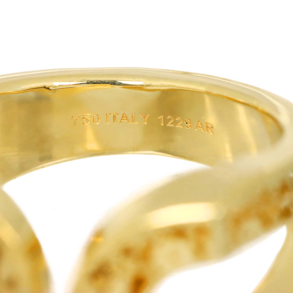 Ring 18K YG 750 Size6.5-6.75(US)