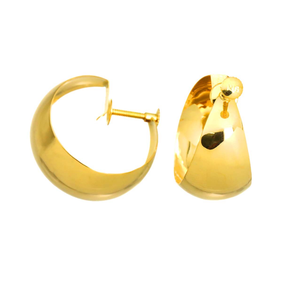 Earrings 18K K18 YG 750
