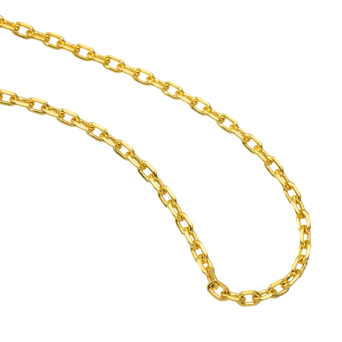 Necklace 18K K18 YG Yellow Gold 750