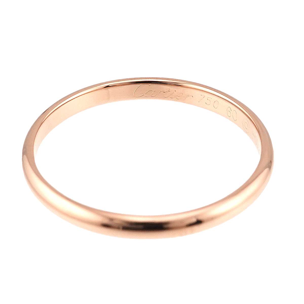 Classic Ring 18K Pink Gold 750 Size60 8.75-9(US)