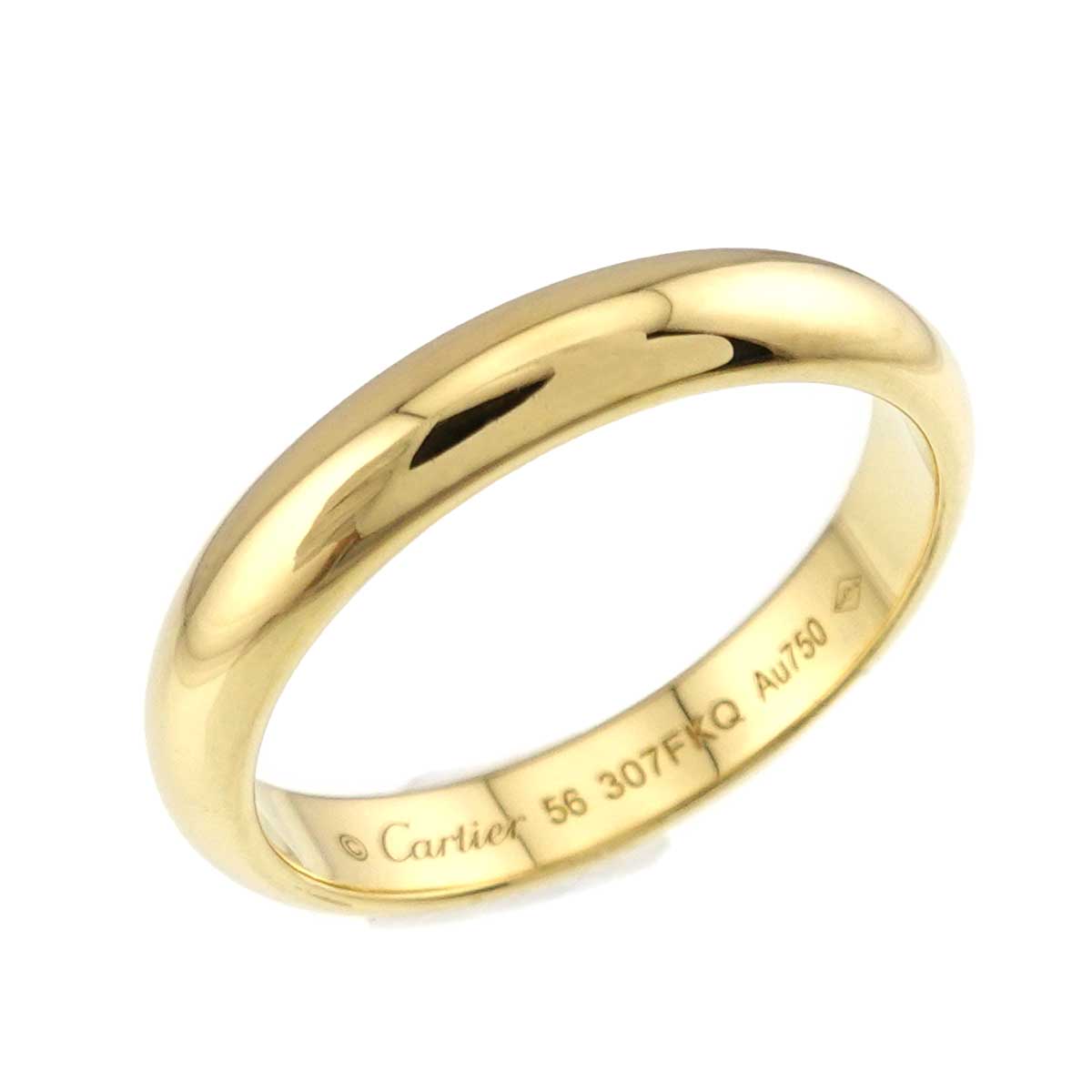 Classic Ring 18K Yellow Gold 750 size56 7.25-7.5(US)