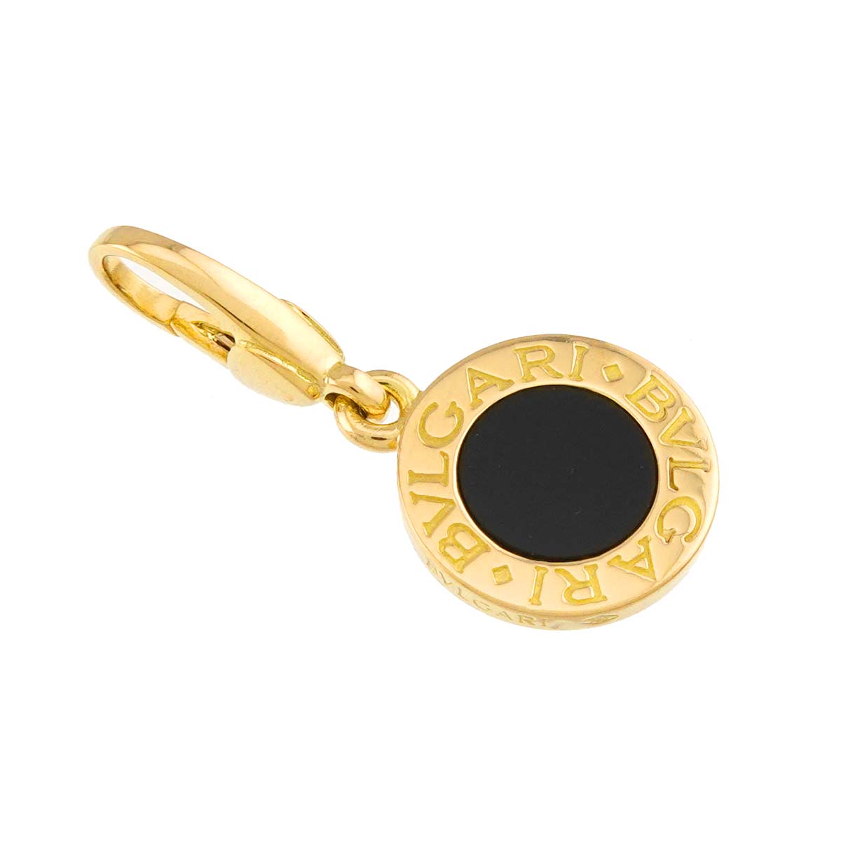 BVLGARIBVLGARI Onyx Pendant Top Charm 18K YG 750