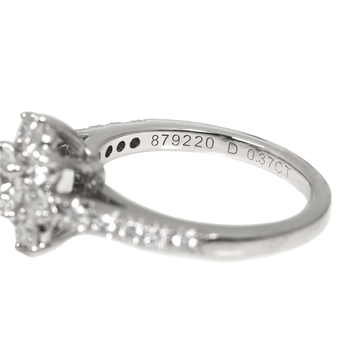 Sunflower Mini Diamond 0.37ct Ring Pt Size3.25(US)
