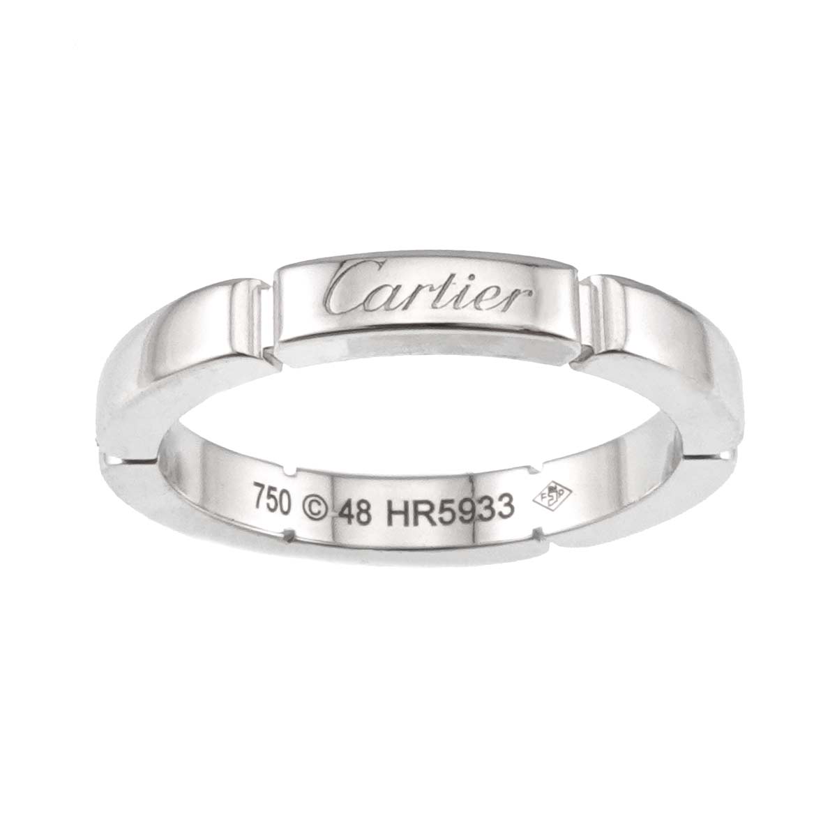 Maillon Panthere Ring 18K White Gold 750 Size48 4.5(US)