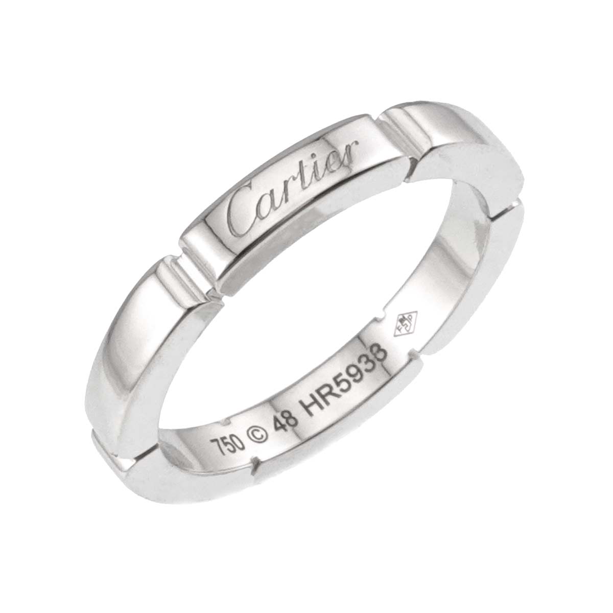 Maillon Panthere Ring 18K White Gold 750 Size48 4.5(US)