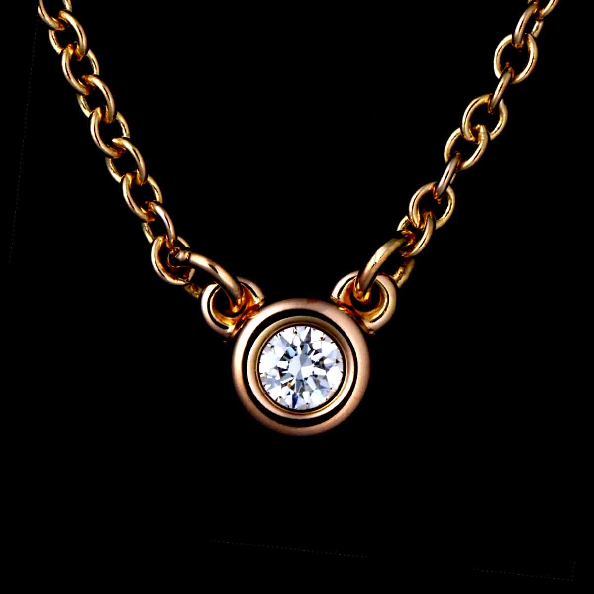 By The Yard Diamond Necklace 18K PG 750