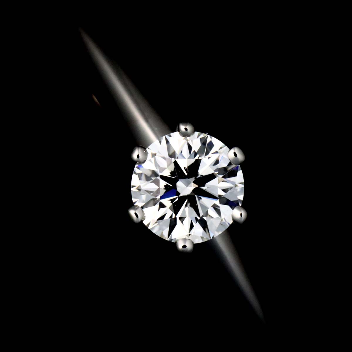 Diamond 0.38ct Ring Pt 4.5(US)