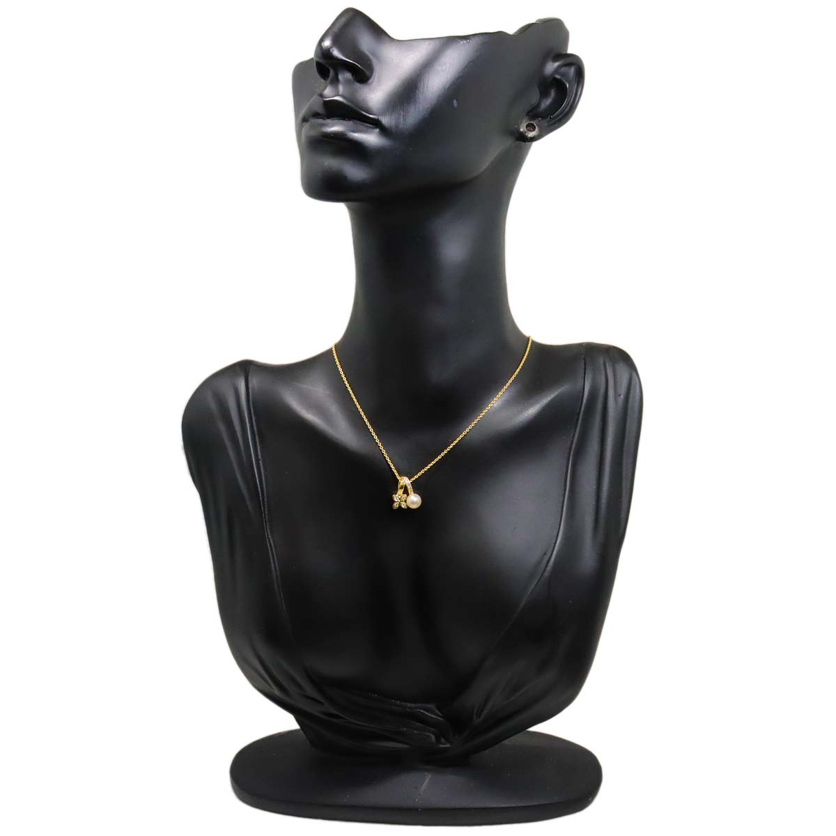 Akoya Pearl 5.7mm Diamond Necklace 18K YG 750