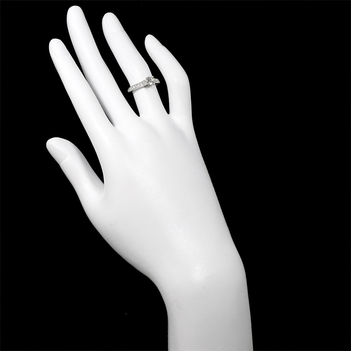 Half Diamond 0.41ct Ring Pt size48 4.5(US)