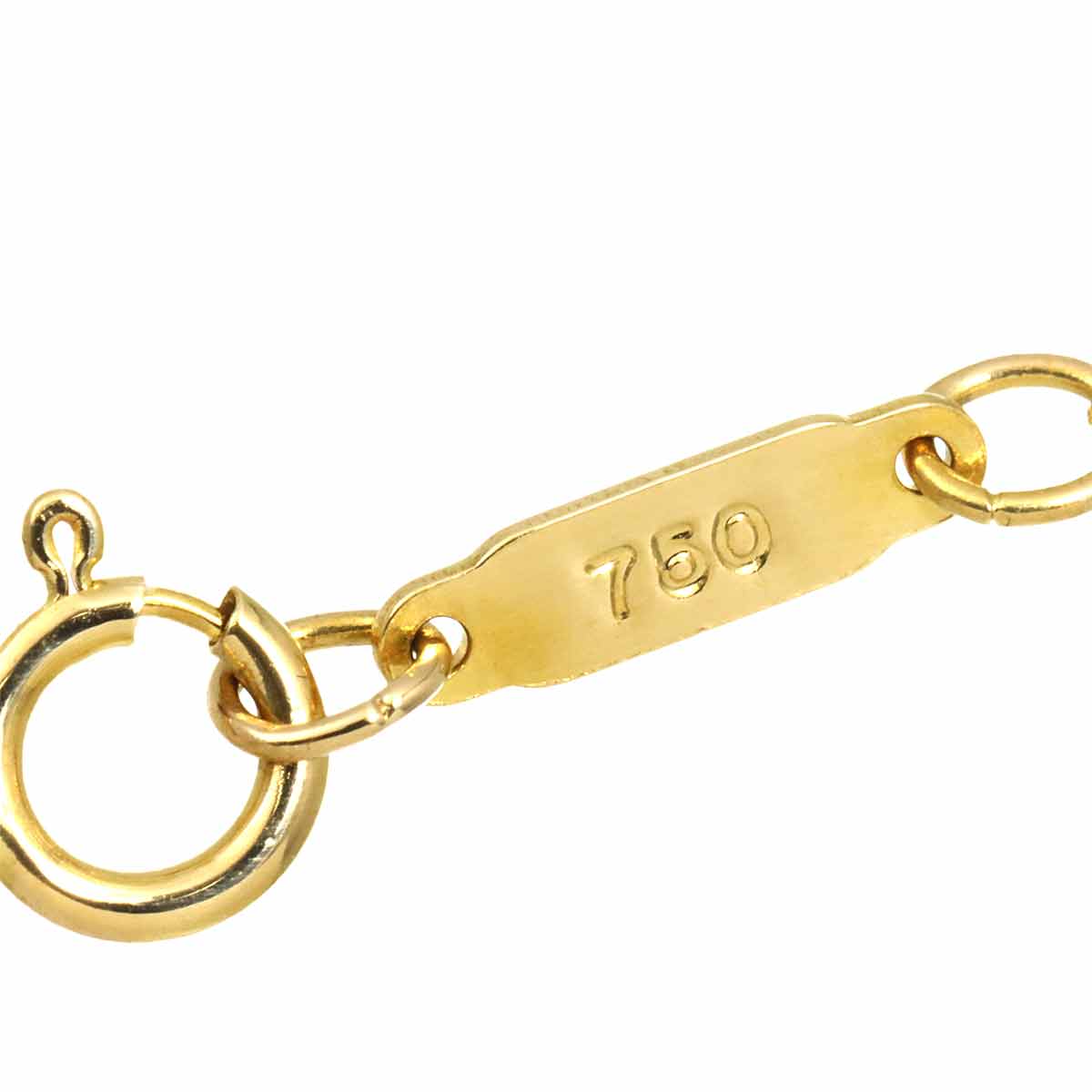 Diamond Necklace 18K Yellow Gold 750