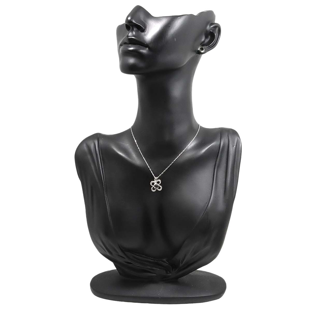 Quartz Necklace 18K WG 750