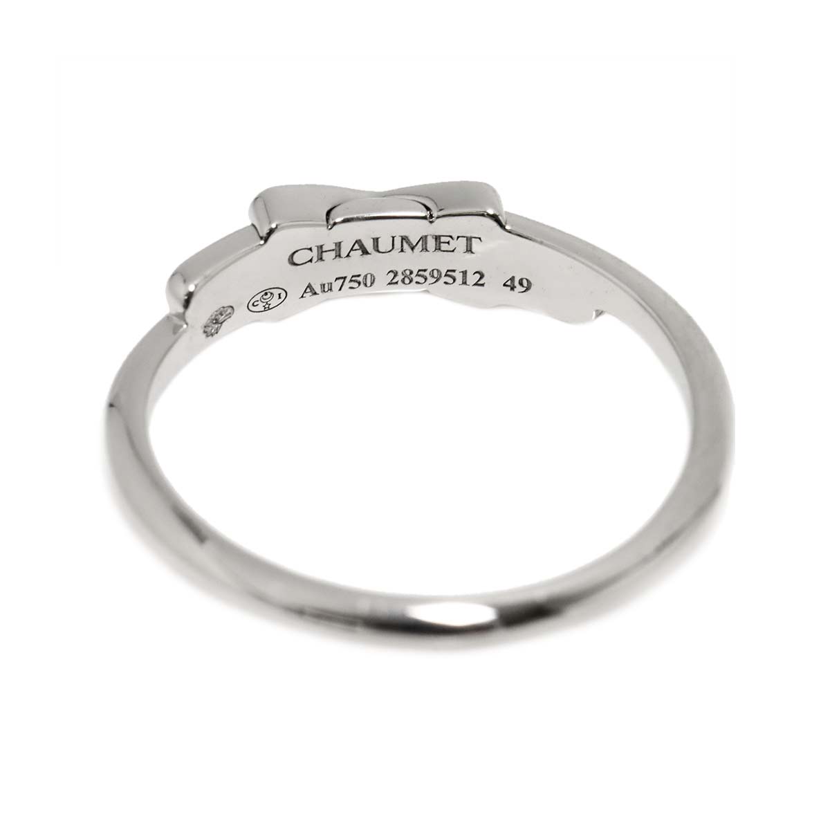 Jeux de Liens Diamond Ring 18K White Gold 750 size49 4.75-5(US)
