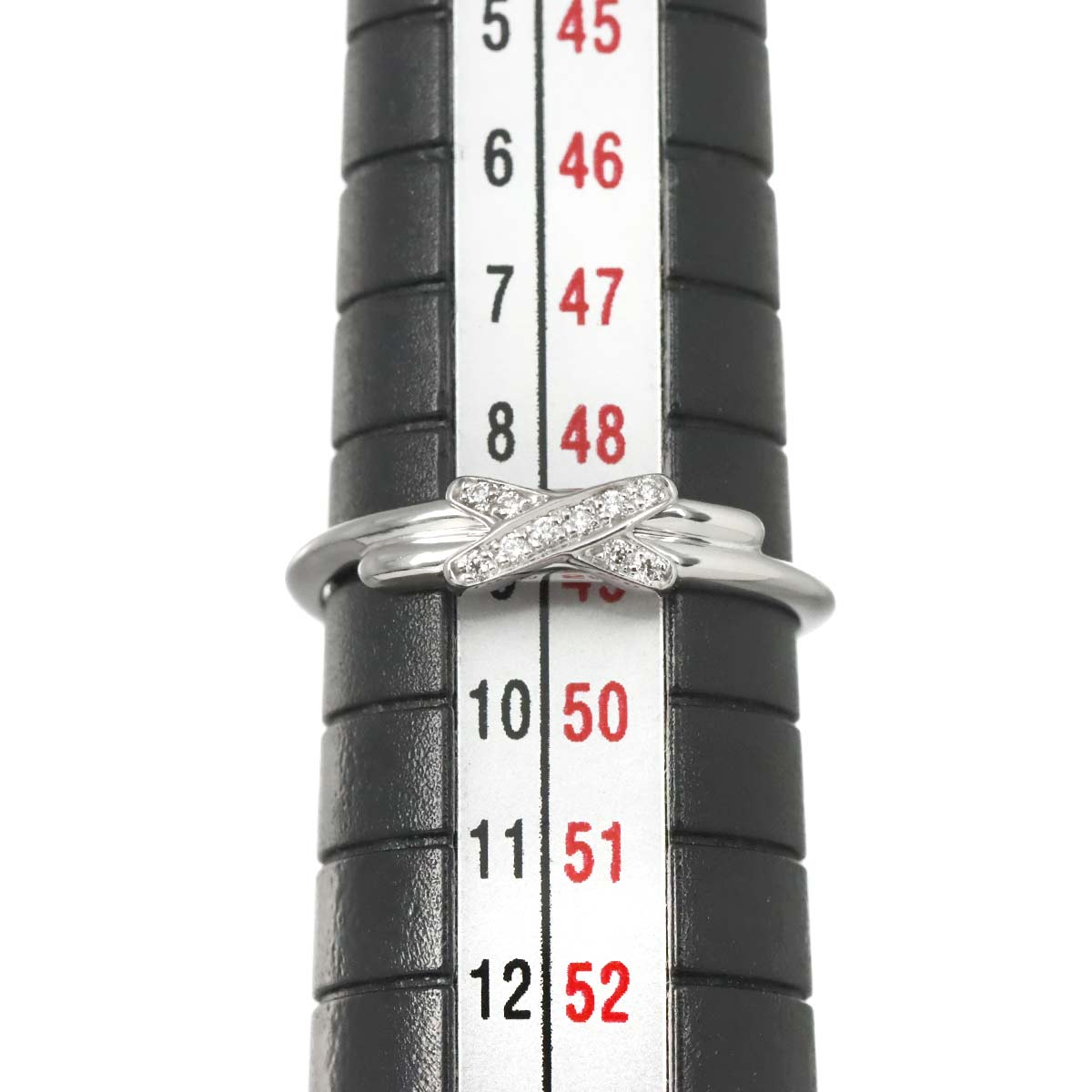 Jeux de Liens Diamond Ring 18K White Gold 750 size49 4.75-5(US)