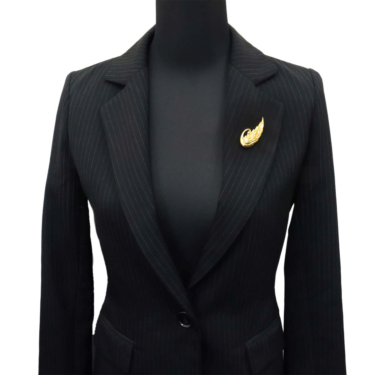 Diamond 0.25ct Bird Brooch 18K YG 750