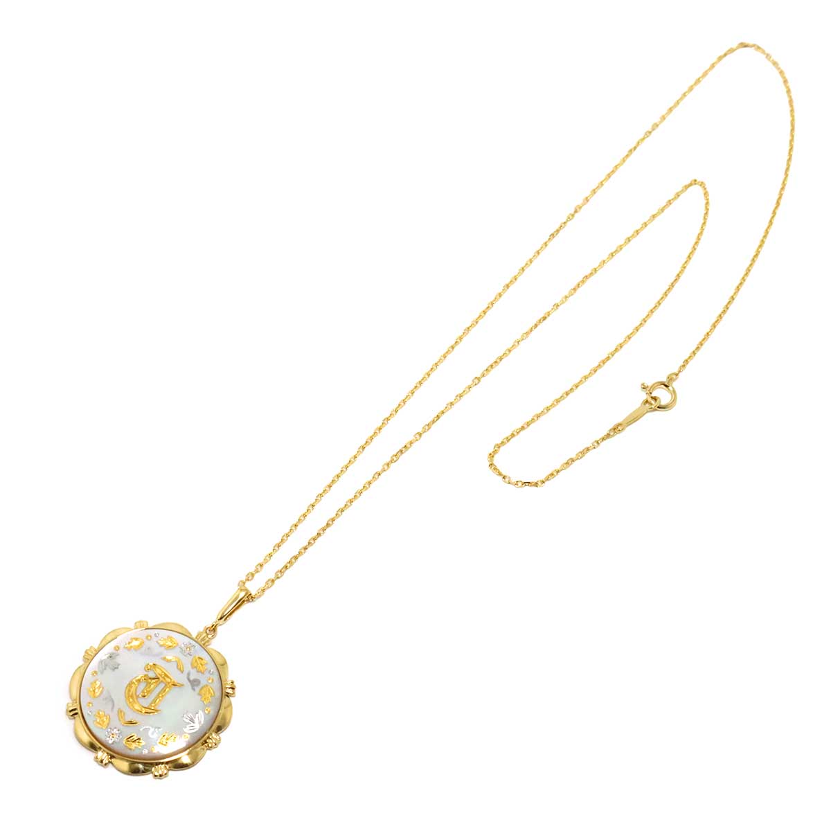 Pique MOP Necklace 18K YG 750