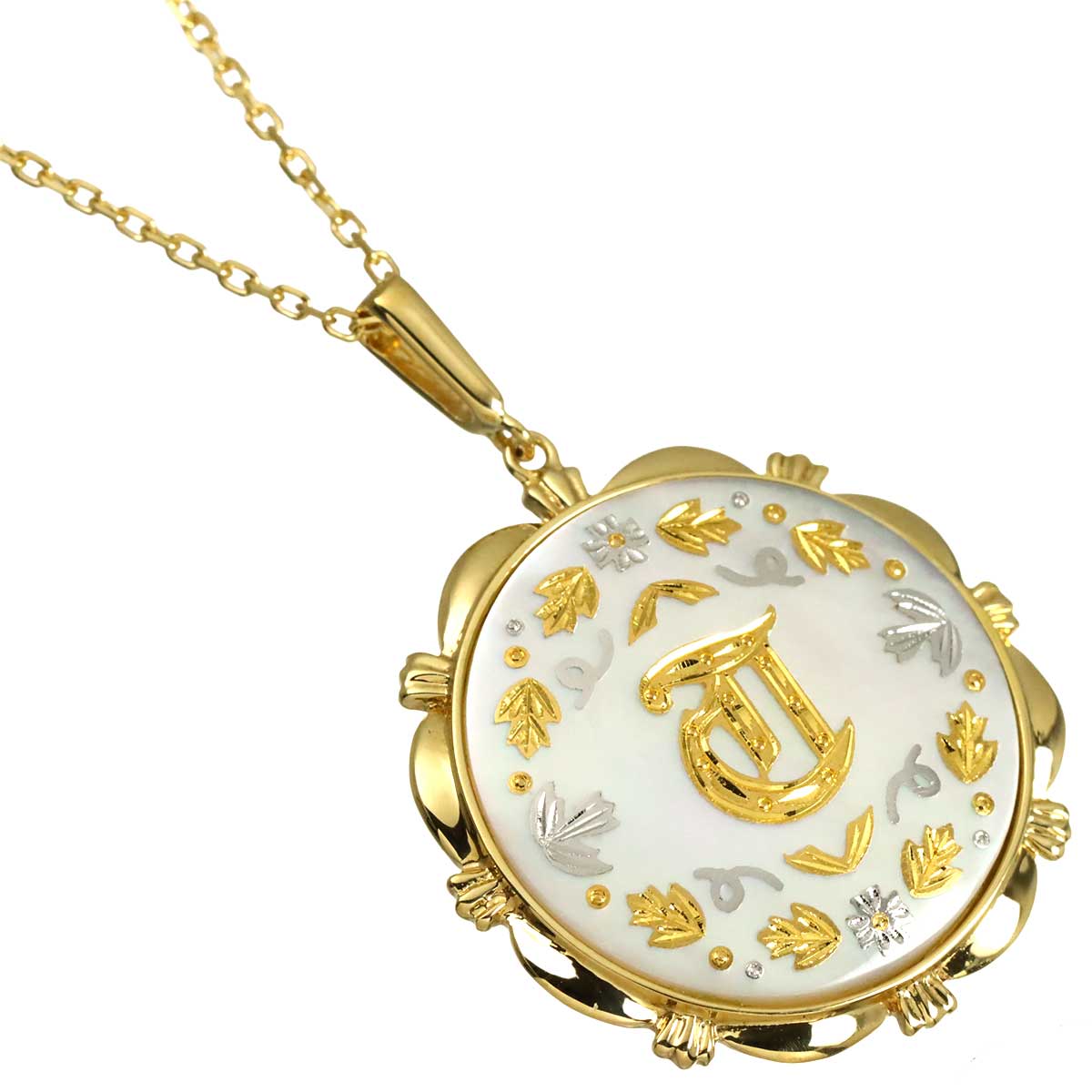 Pique MOP Necklace 18K YG 750