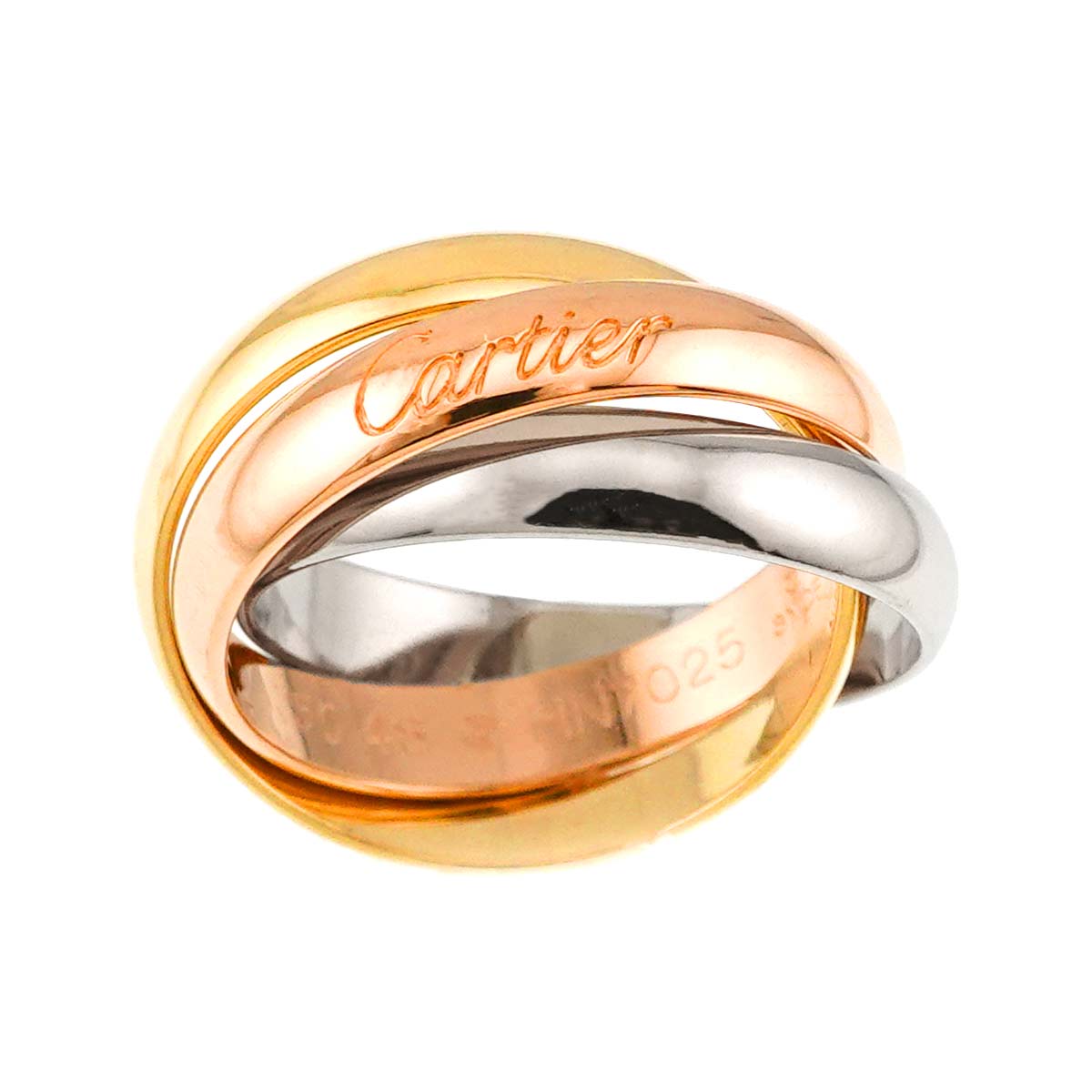 Trinity Ring MM 18K YG WG PG 750 Size48 4.5(US)