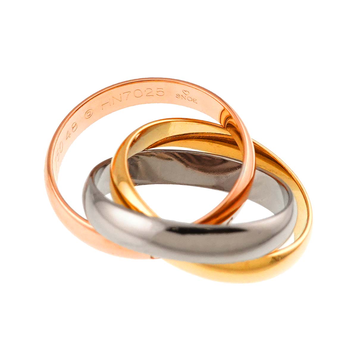 Trinity Ring MM 18K YG WG PG 750 Size48 4.5(US)