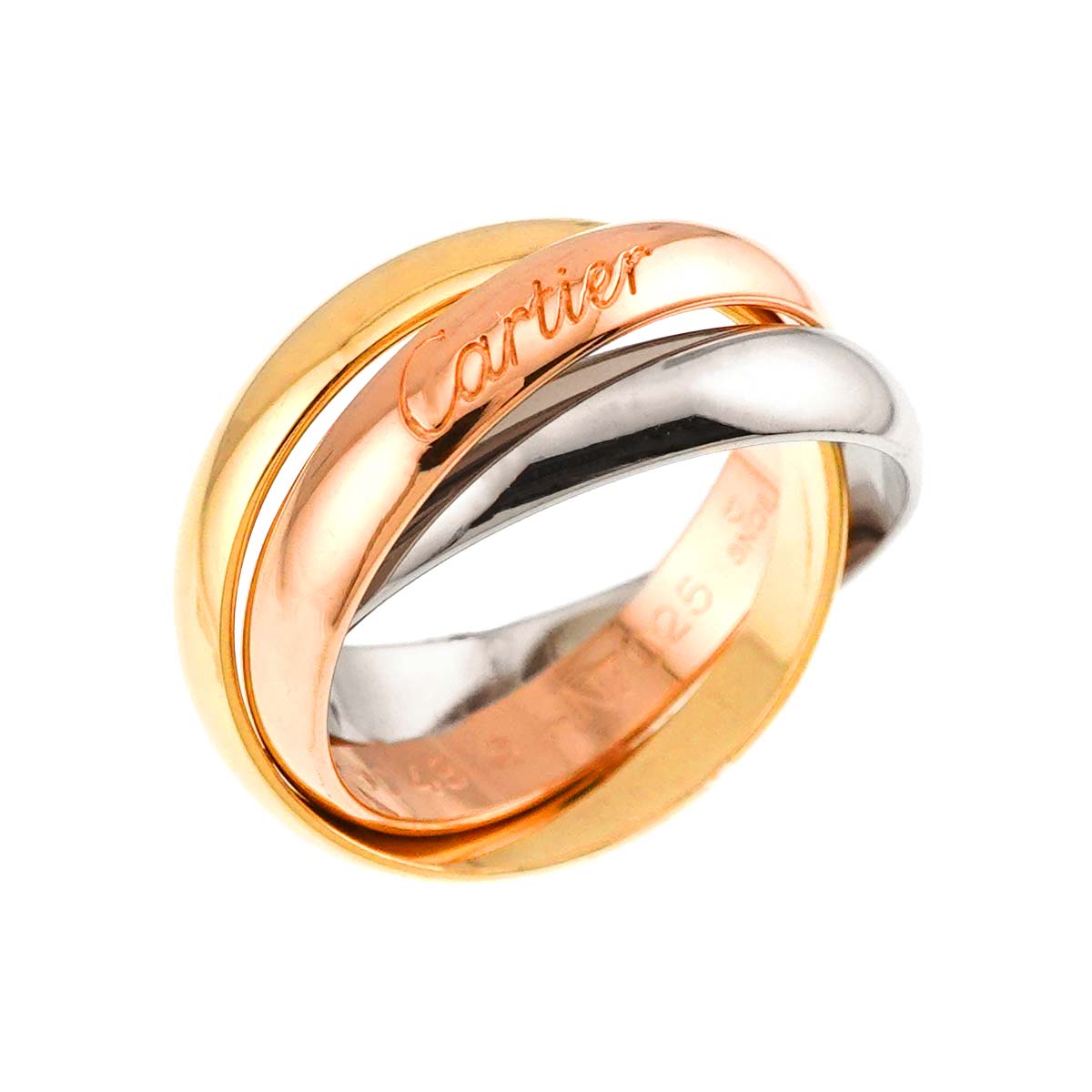 Trinity Ring MM 18K YG WG PG 750 Size48 4.5(US)