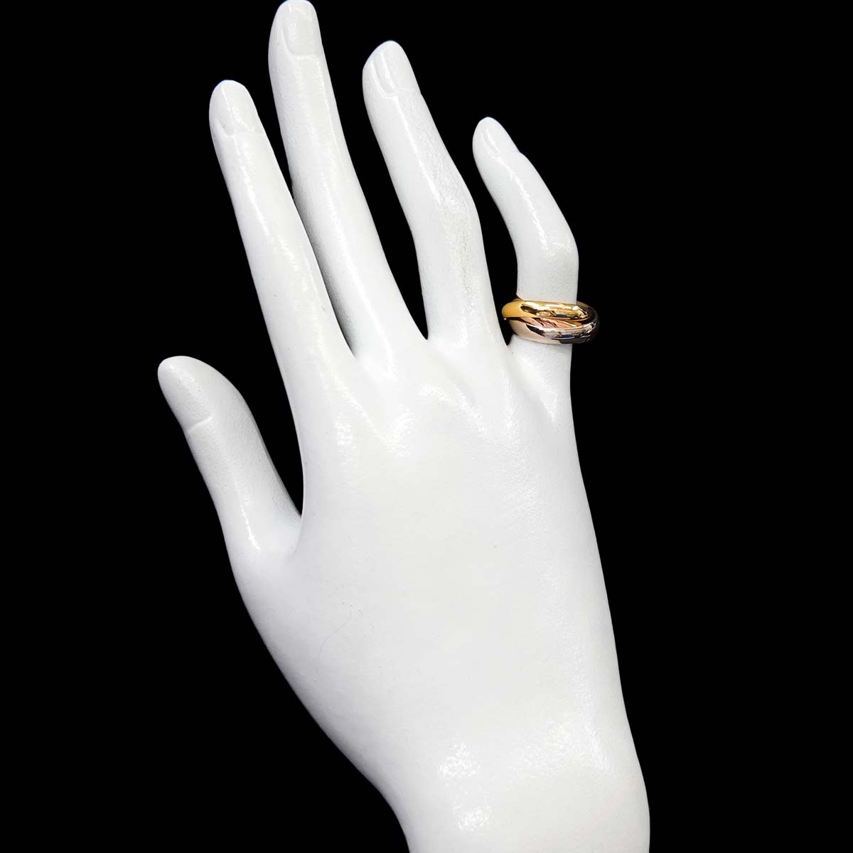 Trinity Ring MM 18K YG WG PG 750 Size48 4.5(US)