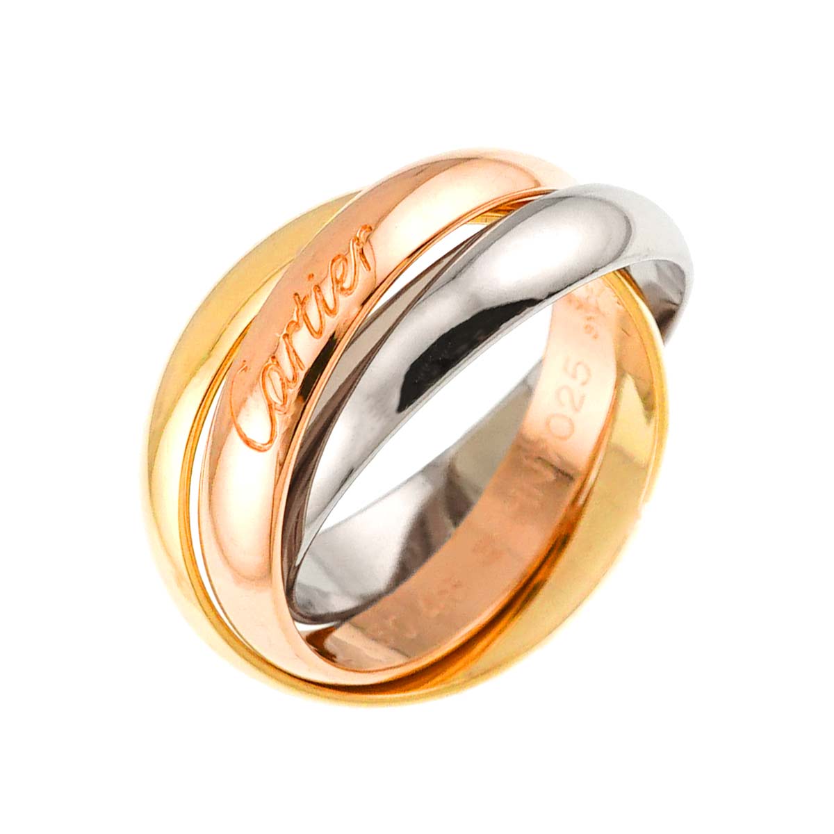 Trinity Ring MM 18K YG WG PG 750 Size48 4.5(US)