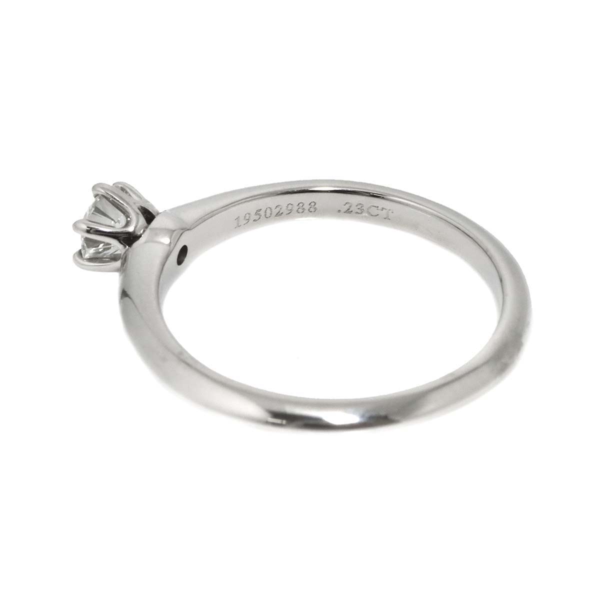 Diamond 0.23ct Ring Pt 4.75-5(US)
