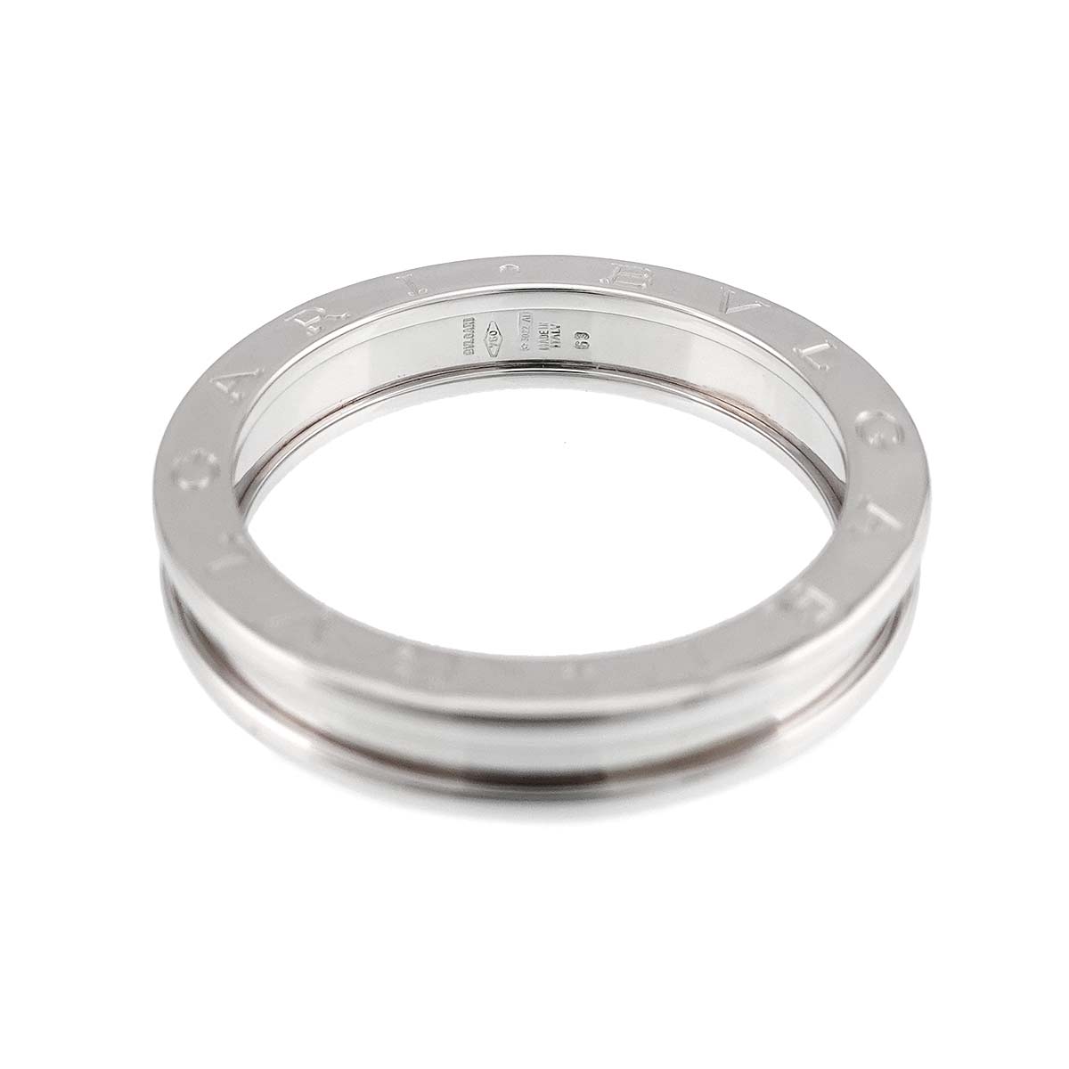 B-ZERO1 1 BAND Ring 18K White Gold 750 Size63 10.25(US)