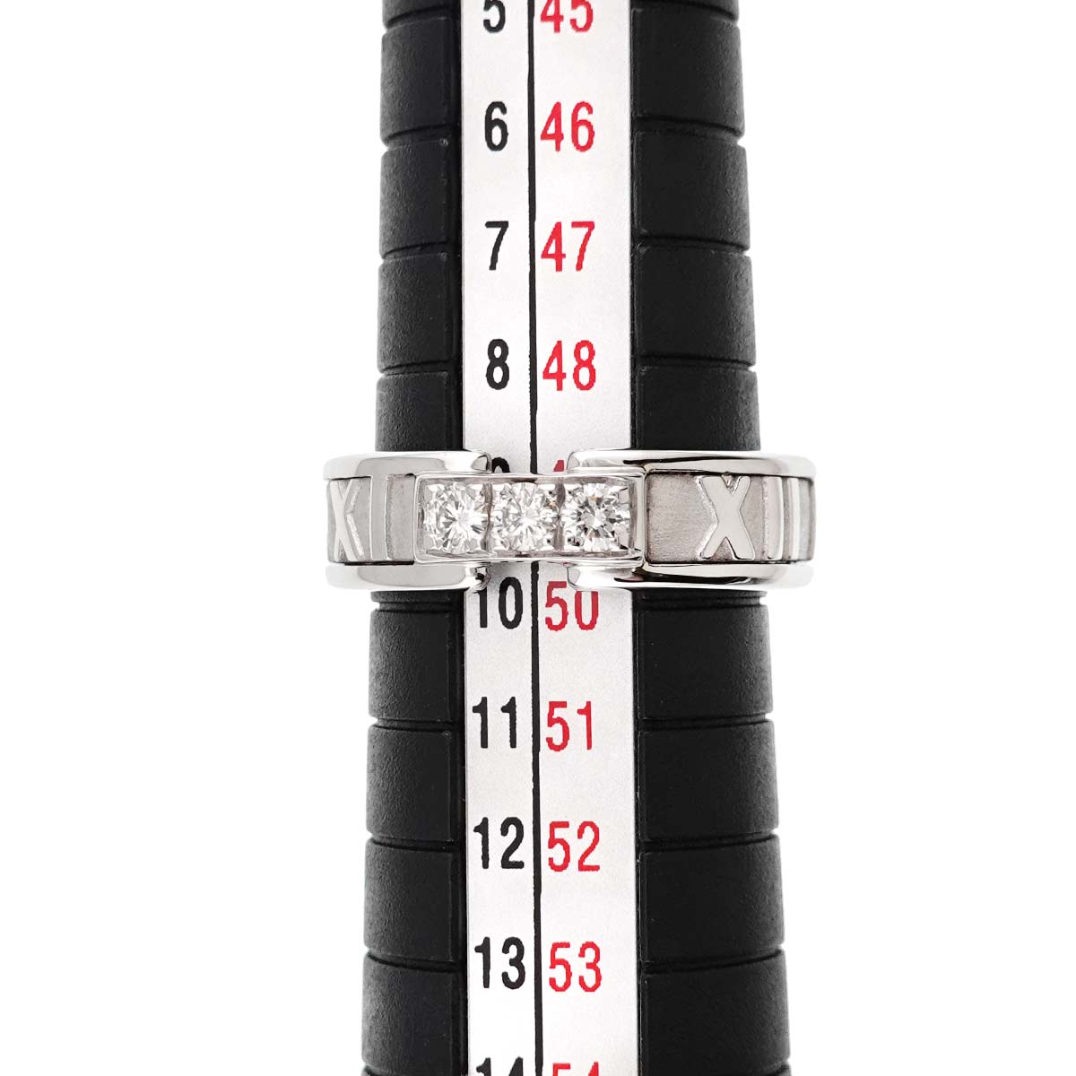 Atlas Diamond Ring 18K White Gold 750 size4.75-5(US)