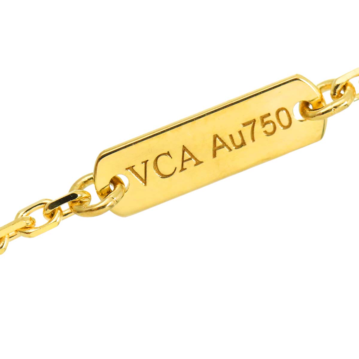 Vintage Alhambra MOP Necklace 18K YG 750