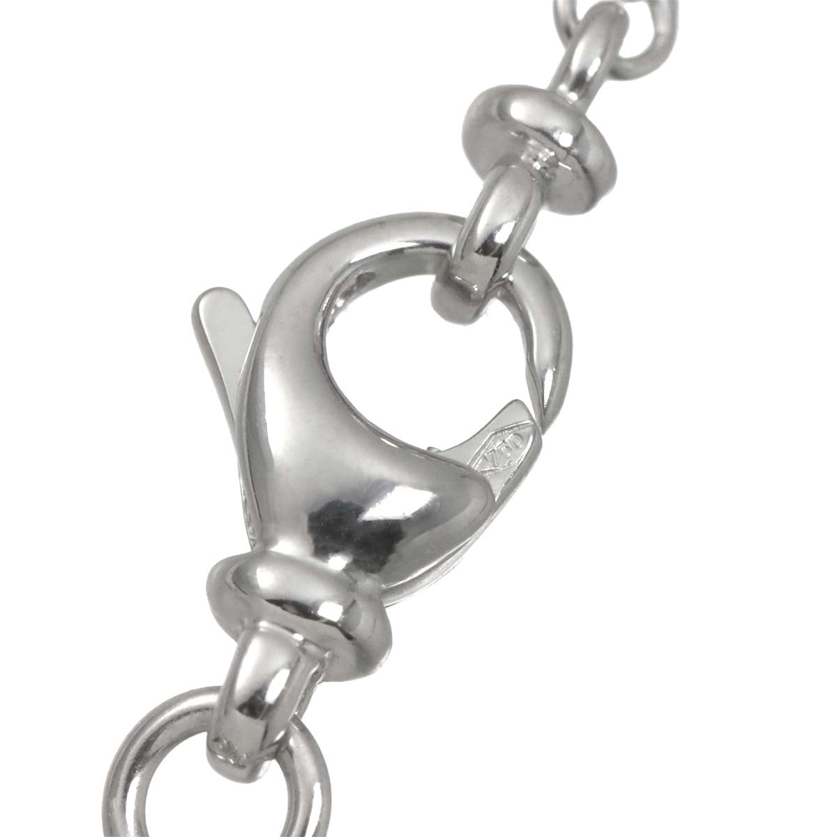 Tondo Heart Diamond Necklace 18K White Gold 750