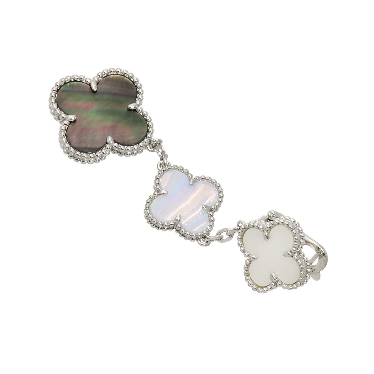 Magic Alhambra Earrings Pierced 18K 750 One Piece only