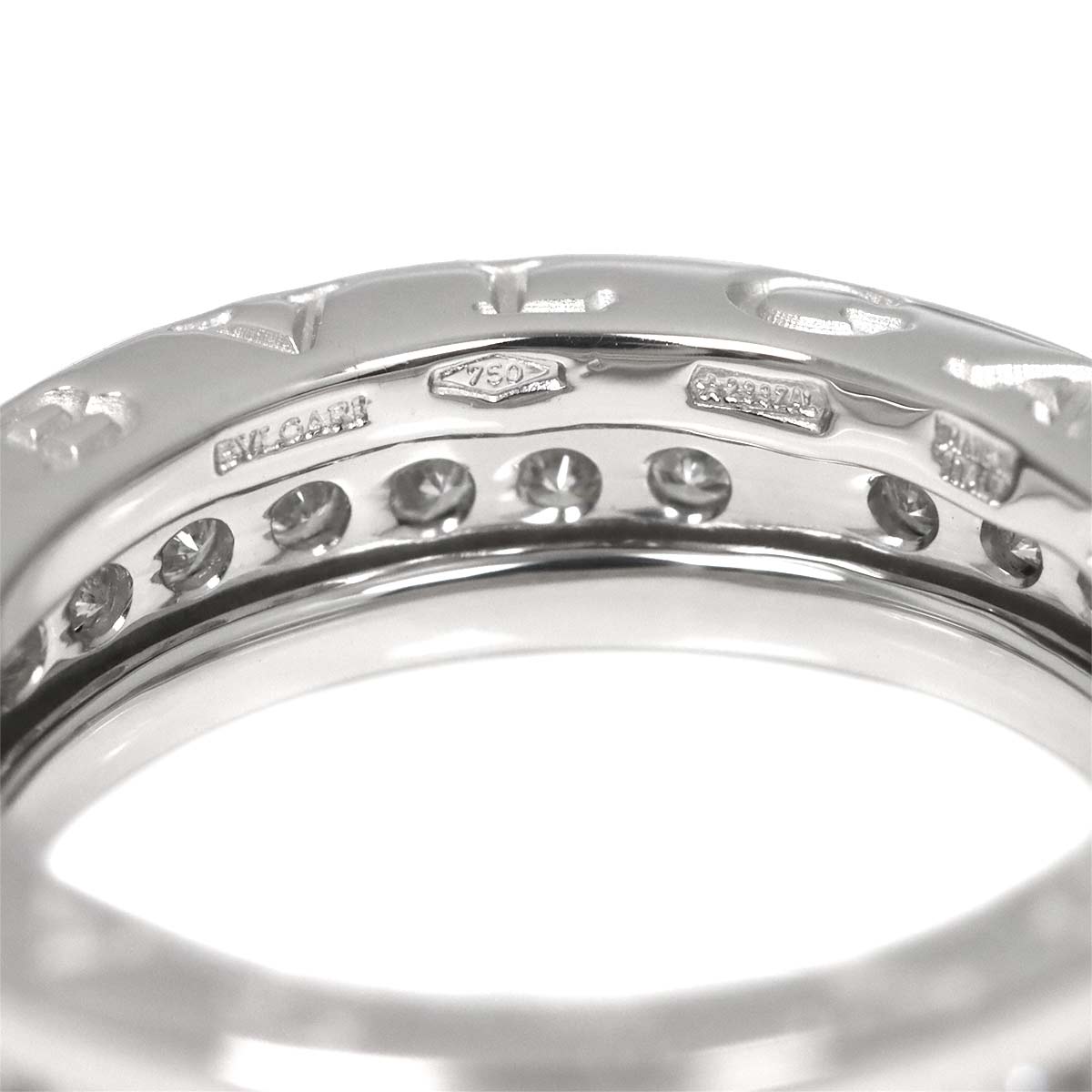B-zero1 1Band Diamond Ring 18K WG 750 size49 4.75-5(US)