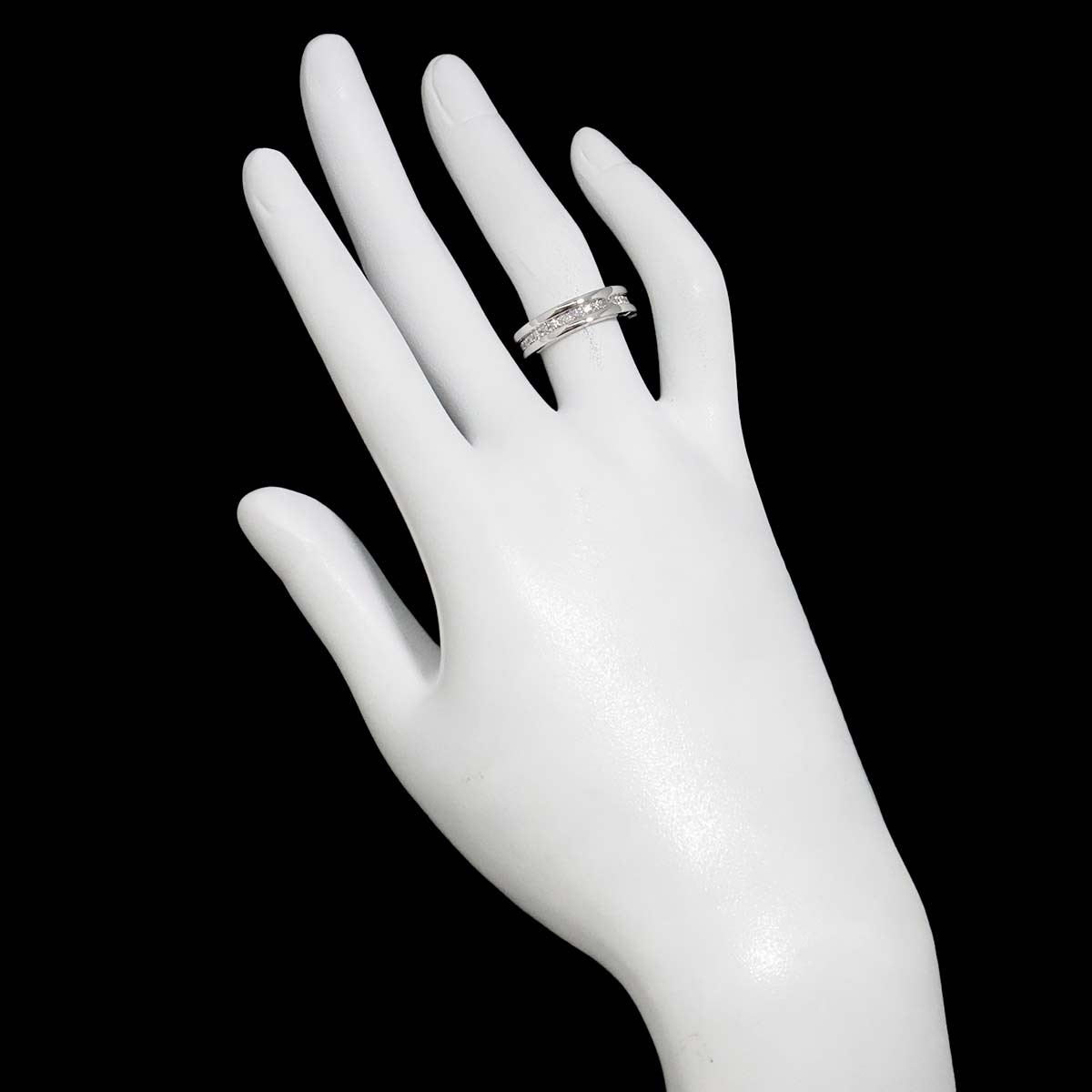 B-zero1 1Band Diamond Ring 18K WG 750 size49 4.75-5(US)