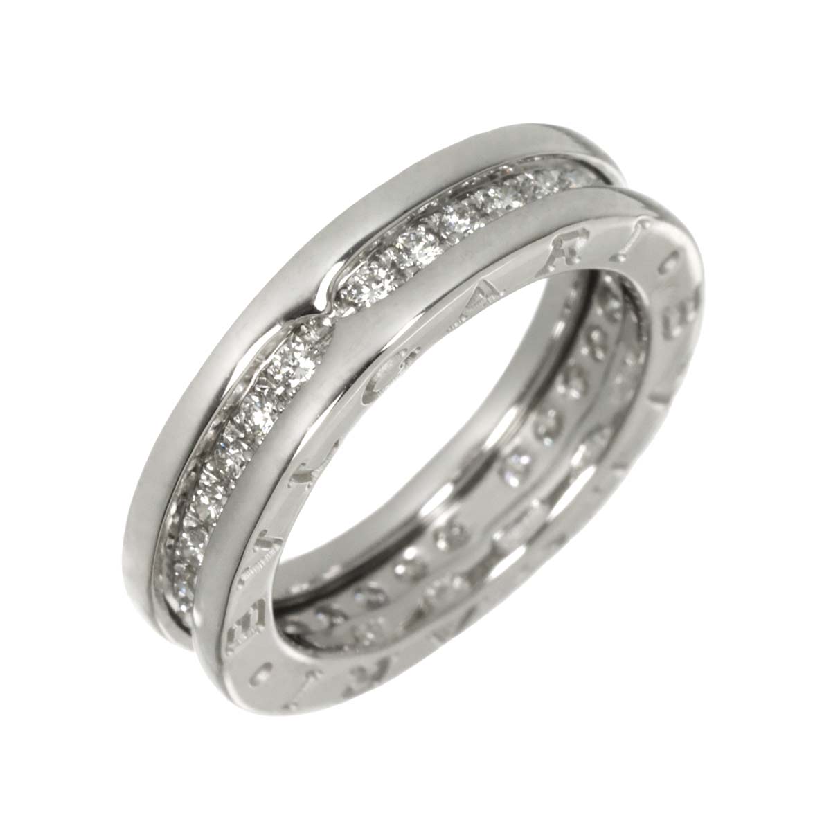 B-zero1 1Band Diamond Ring 18K WG 750 size49 4.75-5(US)