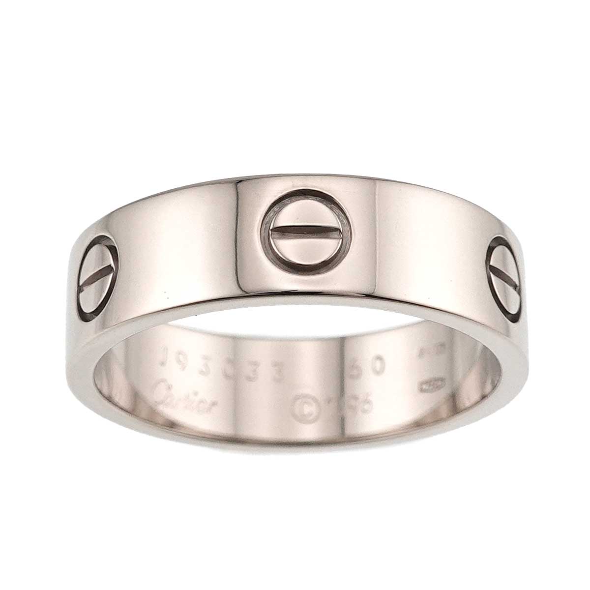 Love Ring 18K White Gold 750 size60 8.75(US)
