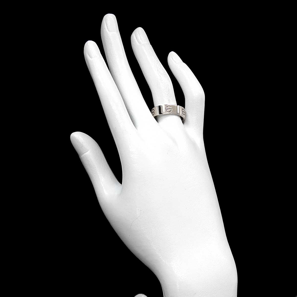 Love Ring 18K White Gold 750 size60 8.75(US)