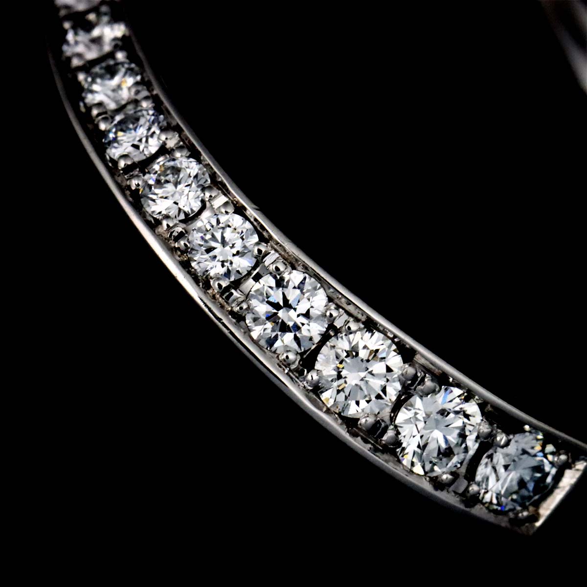 Akoya Pearl 6.3mm Diamond 0.51ct Ring 18K WG 750 size6(US)