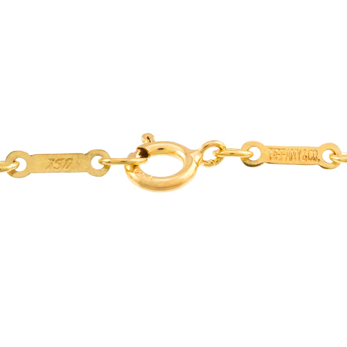 Open Heart Long Necklace 18K Yellow Gold 750