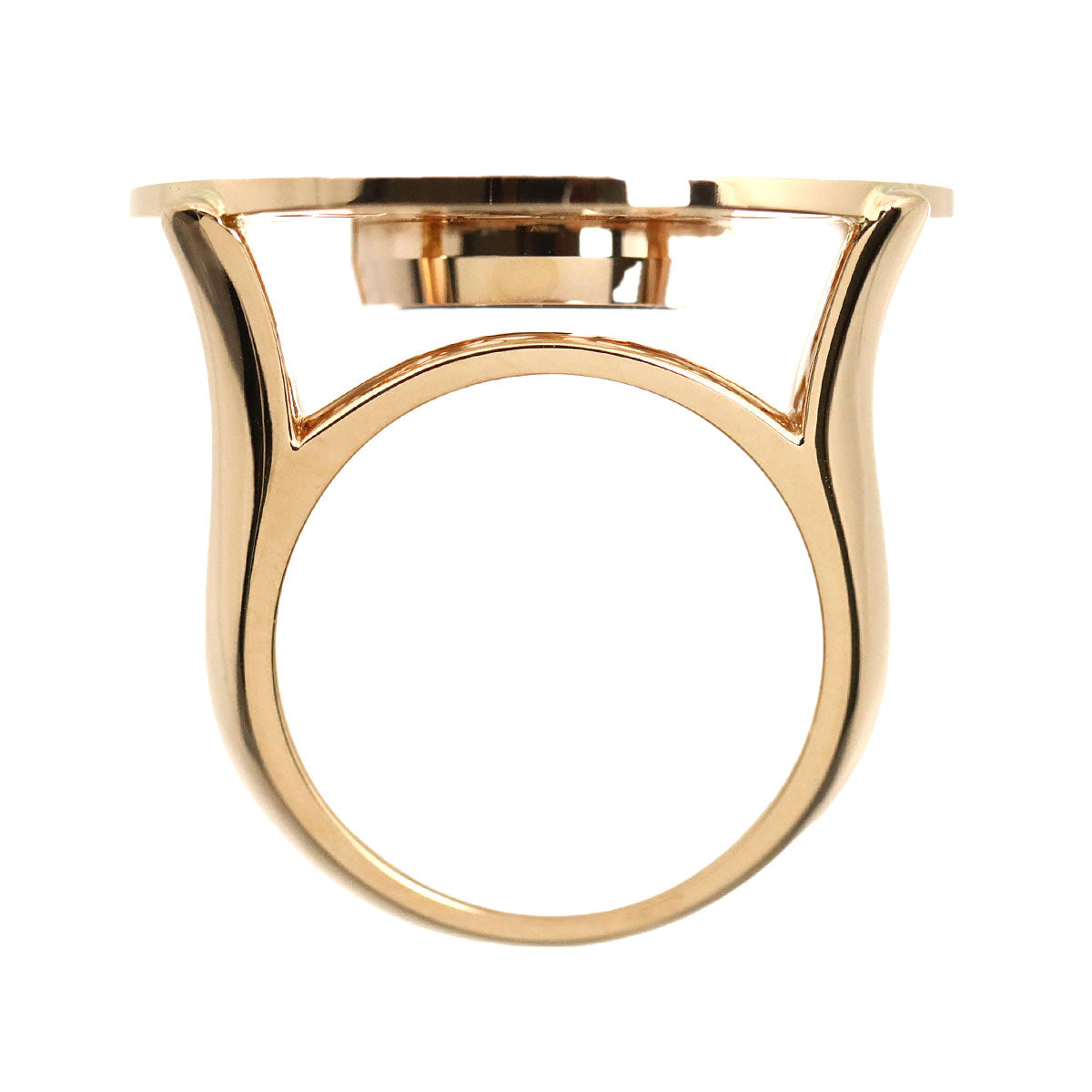 Diamond Ring 18K PG 750 Size6.25-6.5(US)