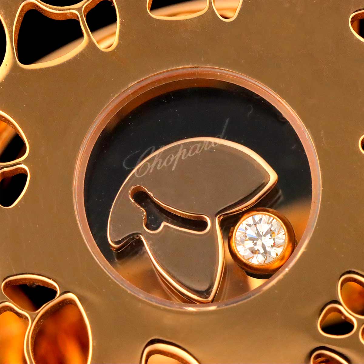 Diamond Ring 18K PG 750 Size6.25-6.5(US)