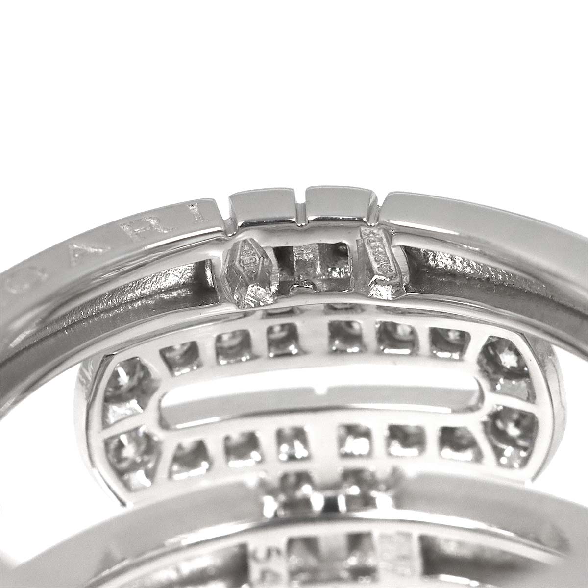 Parentesi Diamond Ring 18K White Gold 750 size54 6.25-6.5(US)